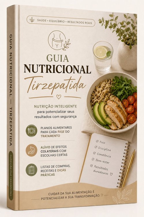 Capa do ebook Guia Nutricional - Tirzepatida
